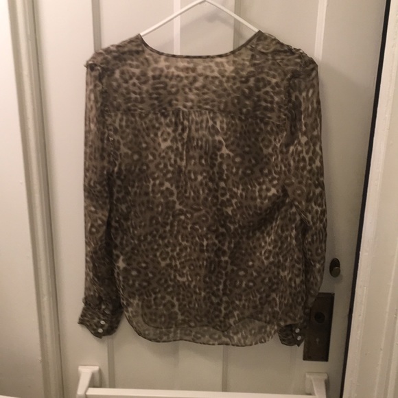 J.Crew cheetah print blouse - Picture 4 of 4